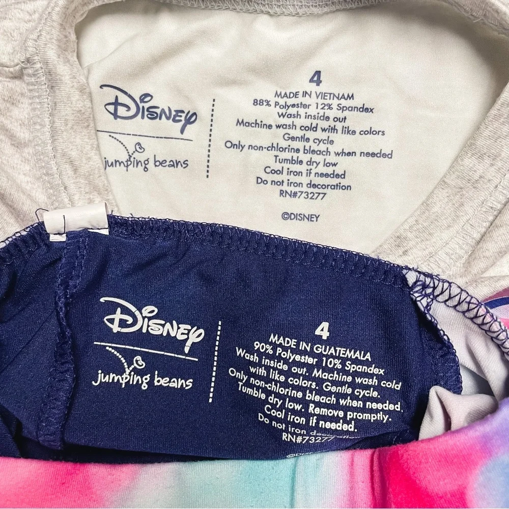Disney x Jumping Beans Gray & Navy Minnie Mouse Activewear Outfit Girls 4